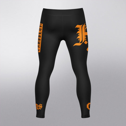 Mallas Largas Fight Non Stop Gótico – Negro & Naranja