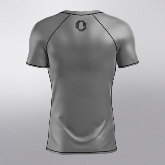 Rashguard Fight Non Stop – Grey Edition (Manga Corta)