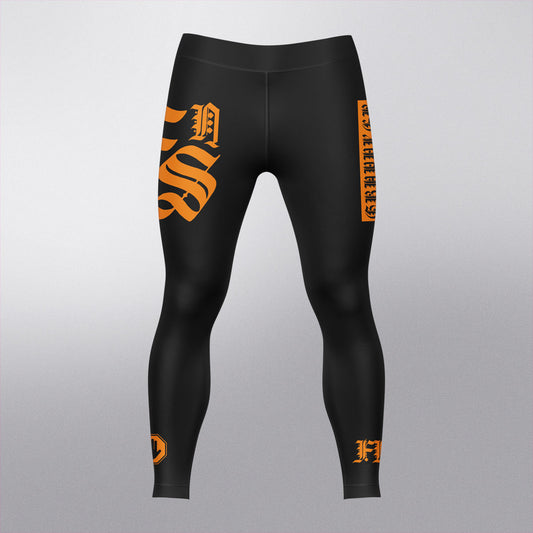 Mallas Largas Fight Non Stop Gótico – Negro & Naranja