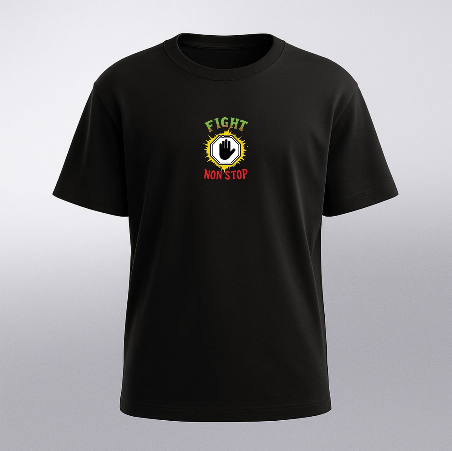 Camiseta “FIGHT NON STOP – Spirit Never Dies”