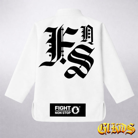 Kimono BJJ Fight Non Stop – Kids White Edition