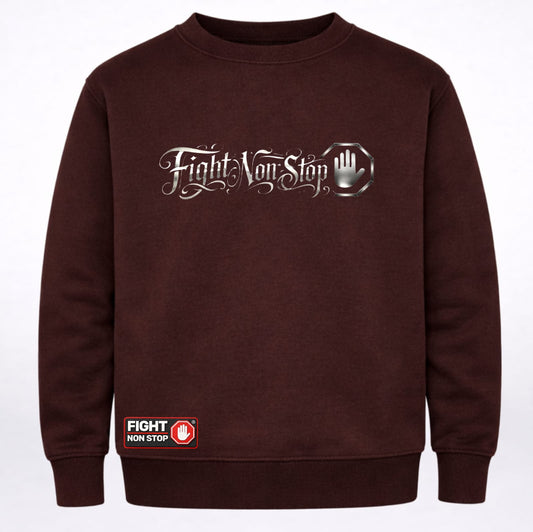 Sudadera "Sagrada Rola" – Edición Brown/Maroon