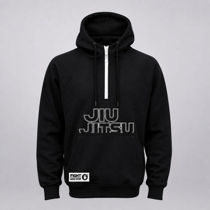 Sudadera Jiu Jitsu Negra con Capucha – Fight Non Stop