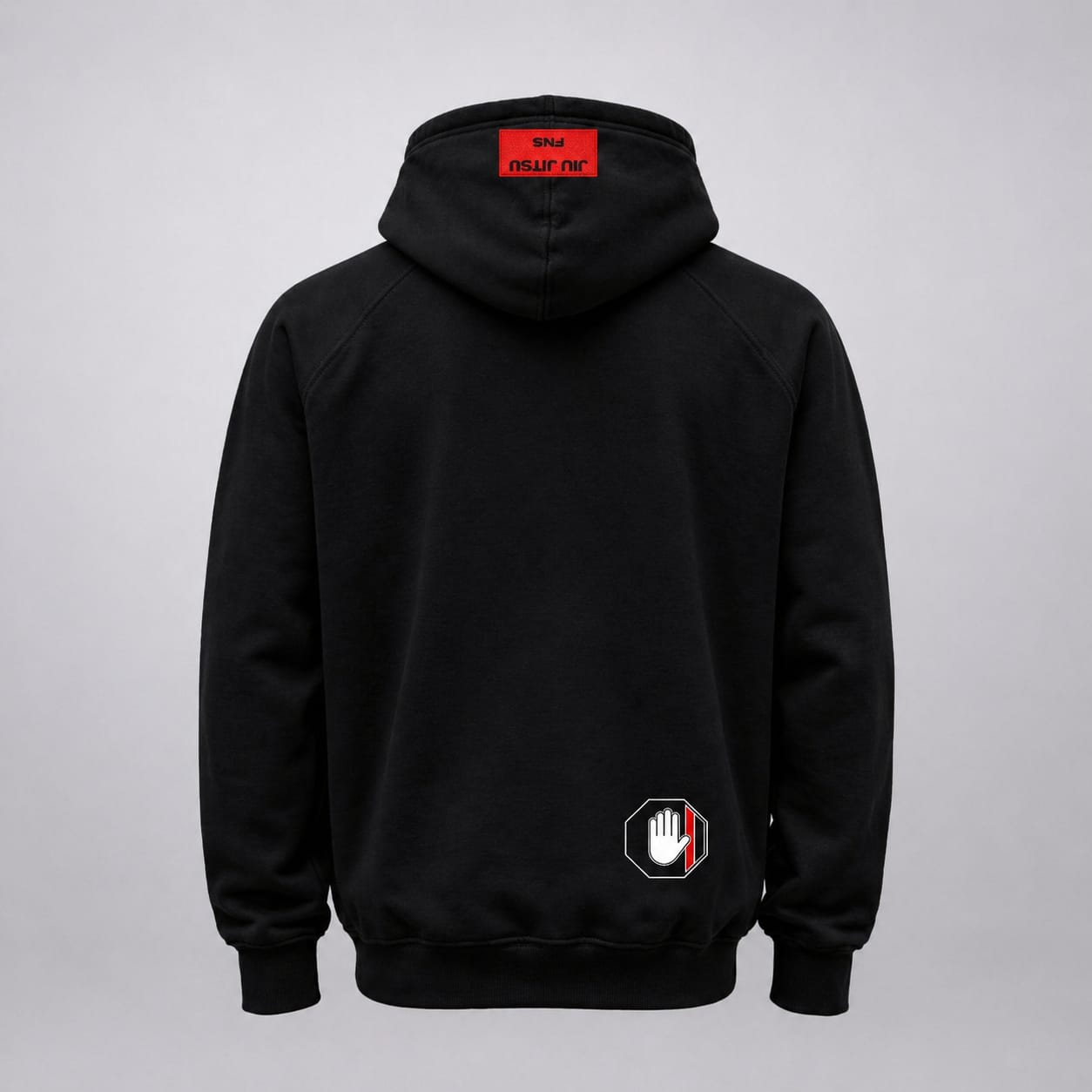 Sudadera Jiu Jitsu Negra con Capucha – Fight Non Stop