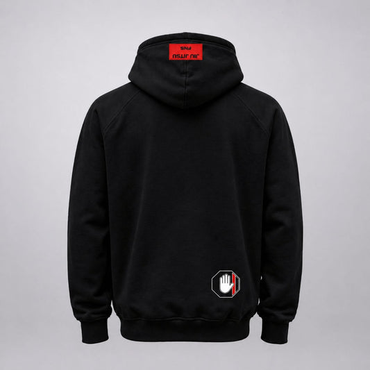 Sudadera Jiu Jitsu Negra con Capucha – Fight Non Stop