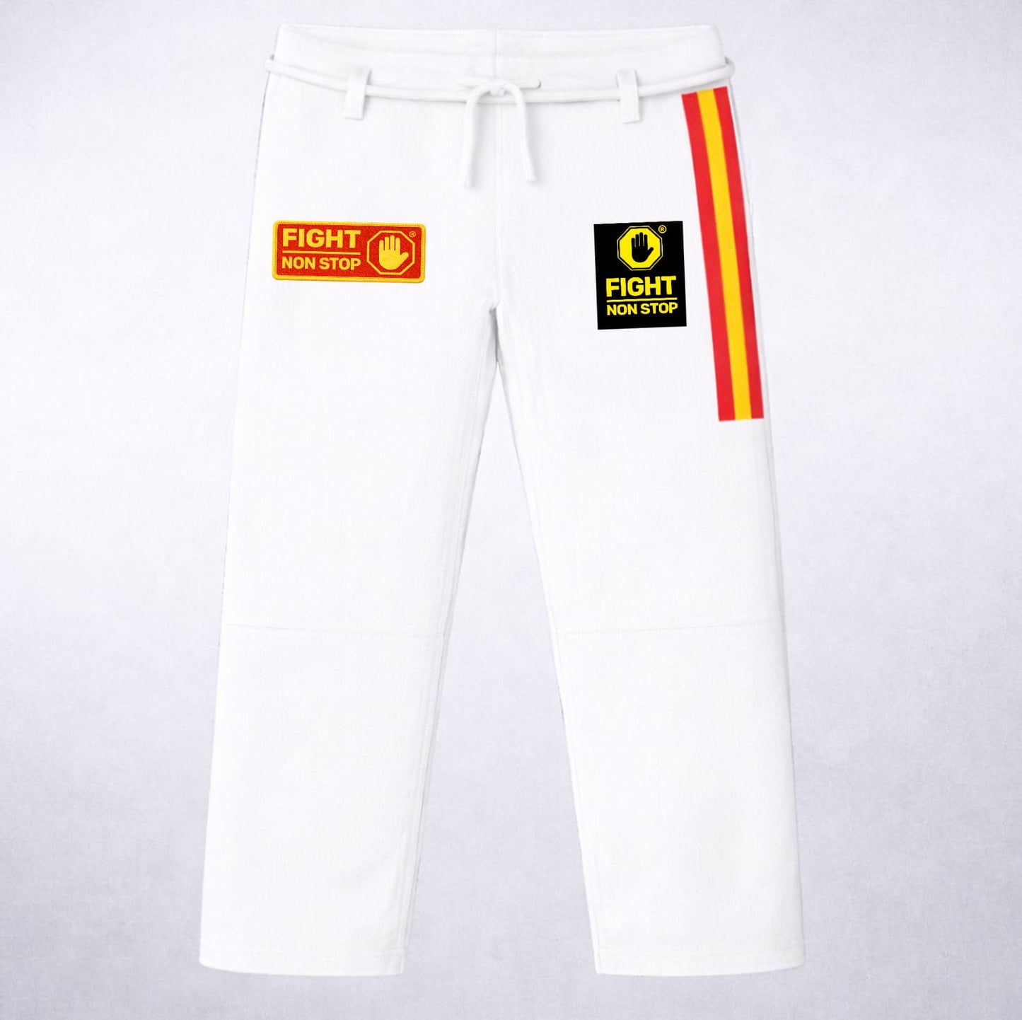Kimono Gi "Fight Non Stop" Edicion Bjj Spain  - Blanco