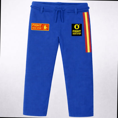Kimono Gi "Fight Non Stop" Edicion Bjj Spain - Azul