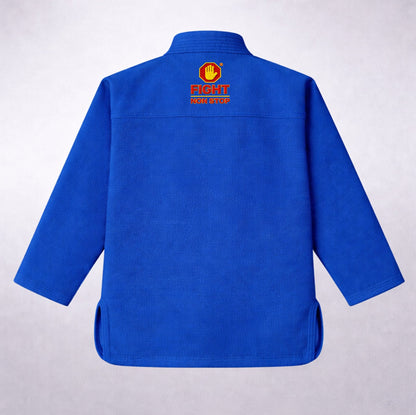 Kimono Gi "Fight Non Stop" Edicion Bjj Spain - Azul