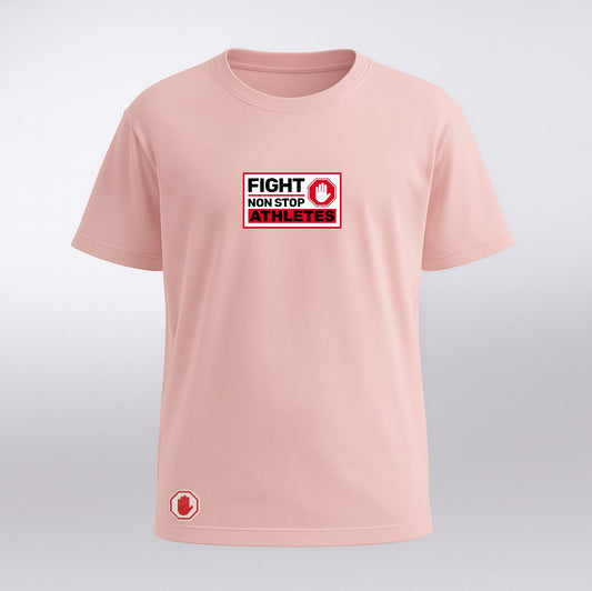 Camiseta Fight Non Stop Rosa Shaka